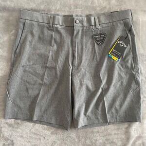 Callaway Golf Shorts Mens 40 Gray Swing Tech Flex Fabric Opti-Dri AZ2075 New
